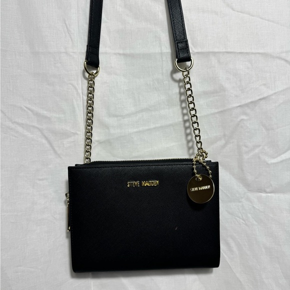 STEEVE MADDEN Black Crossbody Purse/ Shoulder Purse - Excellent Condition - Picture 3 of 14